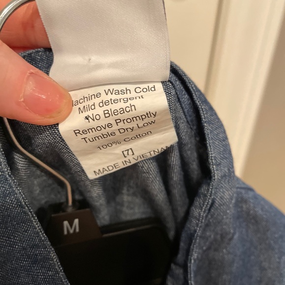 Girls sz 7 denim ruffle coat 3/4 sleeves - Picture 4 of 4